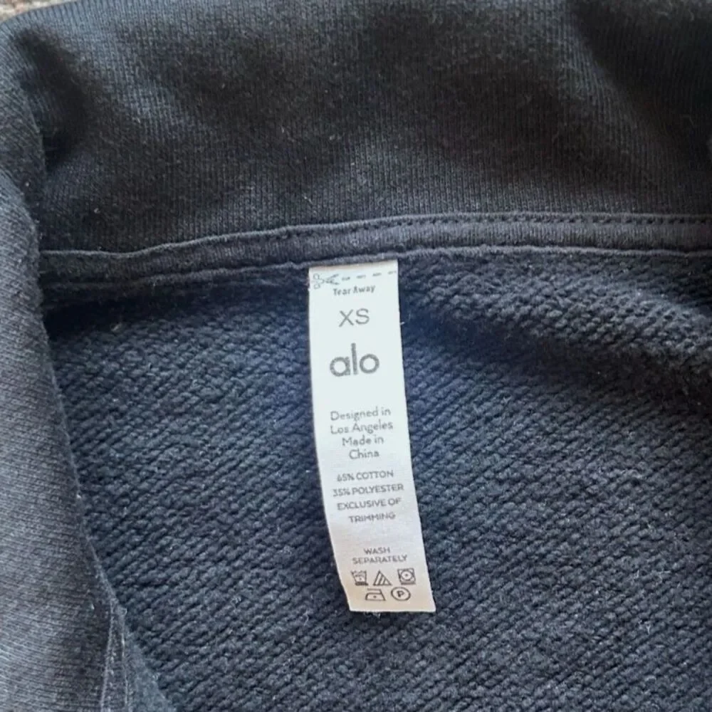 Alo Yoga Polo Henley Pullover Sweatshirt XS